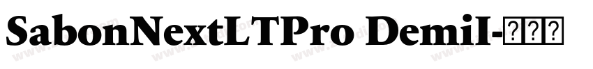 SabonNextLTPro DemiI字体转换 SabonNextLTPro DemiI字体转换